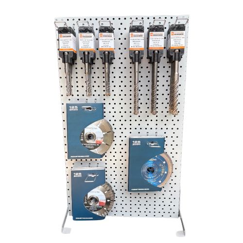 Baliedisplay betonboren en diamantschijven