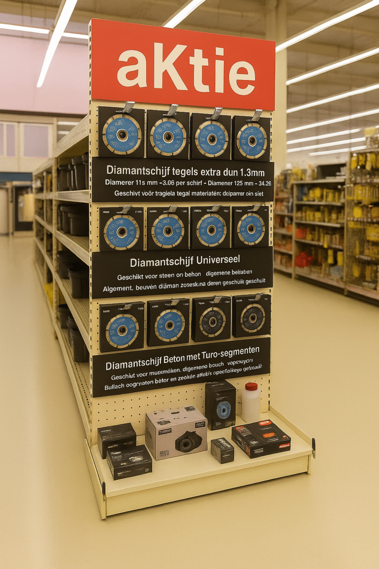 Meter presentatie diamantschijven